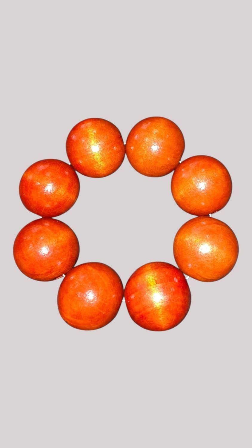 Large Wooden Beaded Bracelets