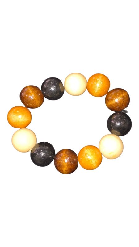 Large Wooden Beaded Bracelets