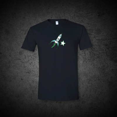 Black T-Shirt (Rocket)
