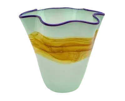 Mint Chisos Wavy Vase