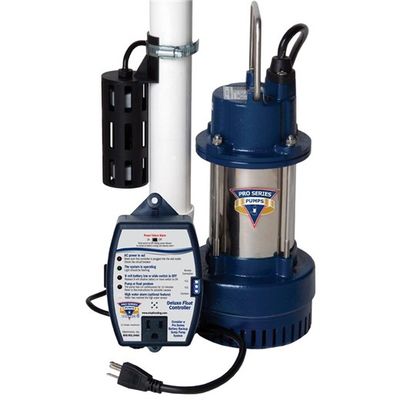Combination Primary and Battery Backup Sump Pump System 1/2hp