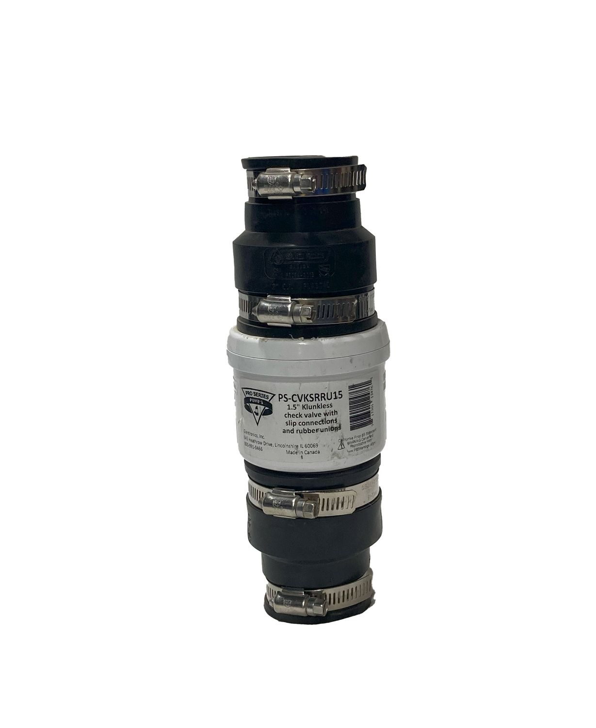 Check Valve Klunkless Booted 1-1/2 x 1-1/2