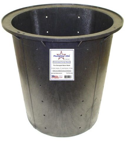Pre-Drilled Sump Pump Basin