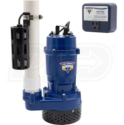 All Metal Submersible Sump Pump 1/2 HP