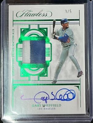 2023 Gary Sheffield #SPMGS Flawless Patch Autograph #3/5