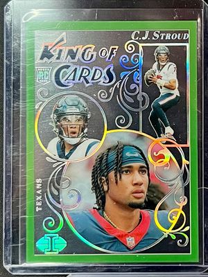 2023 Illusions Football CJ Stroud King Of Cards Green 17