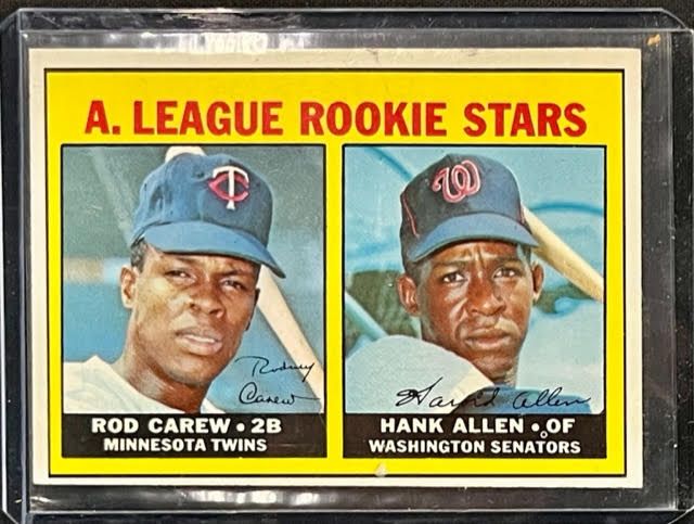 1967 Rod Carew & Hank Allen #569 Topps Rookie RC