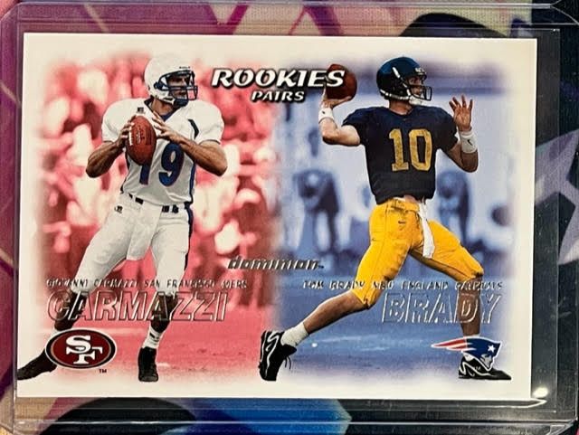 2000 Tom Brady & Carmazzi #234 RC Skybox Dominion Rookie