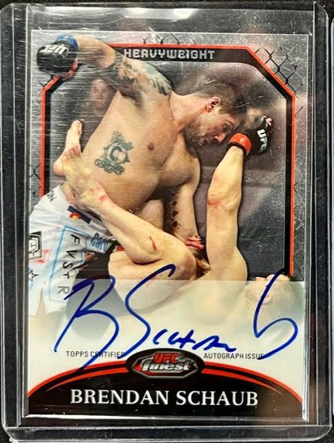 2011 Topps Chrome UFC Brendan Schaub Autograph