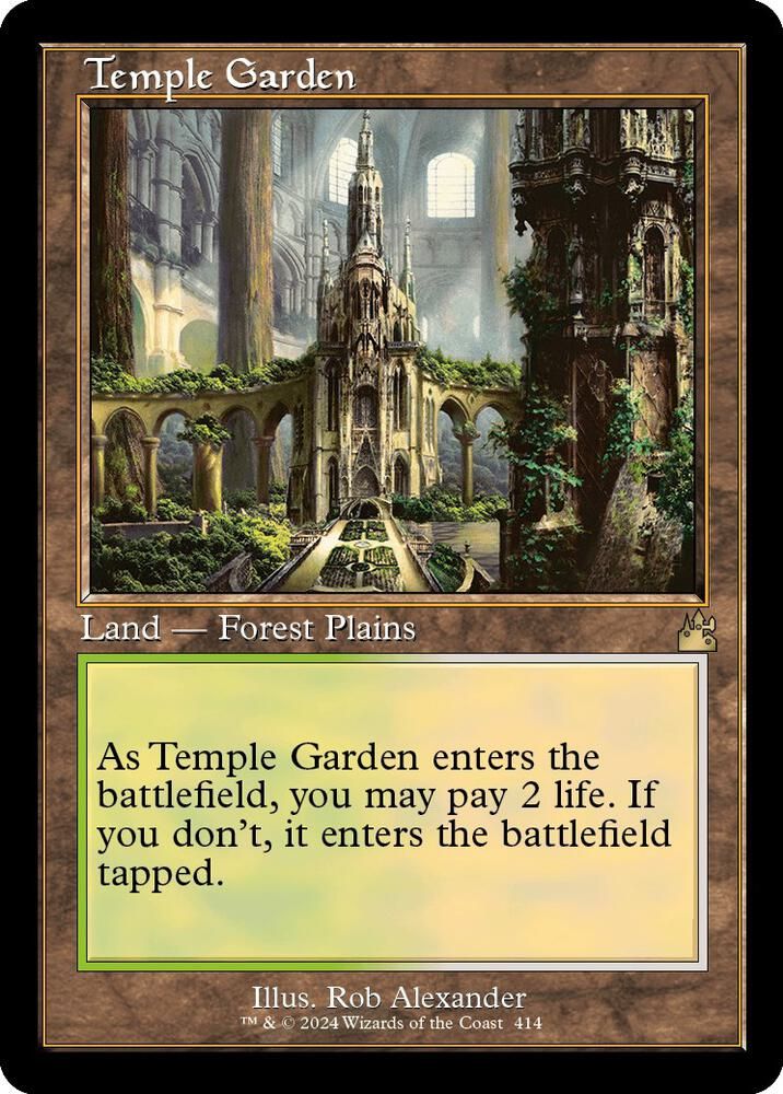 Mtg Temple Garden Rvr Retro Foil