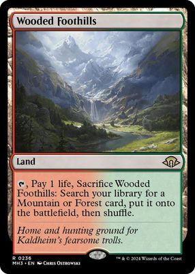 Mtg Wooded Foothills Foil MH3