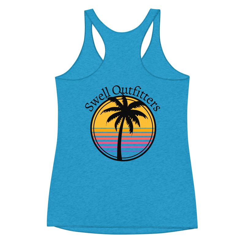 Island Palm Women&#39;s Racerback Tank