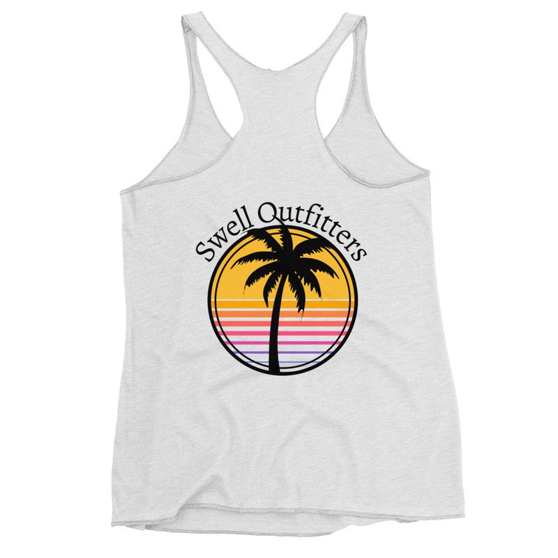 Island Palm Women&#39;s Racerback Tank
