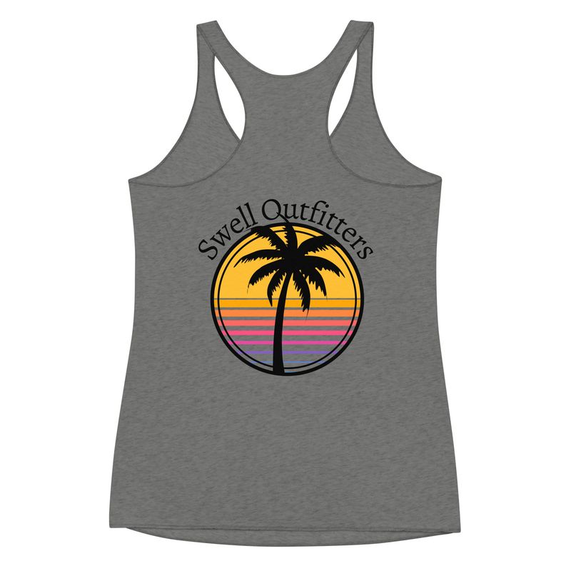 Island Palm Women&#39;s Racerback Tank