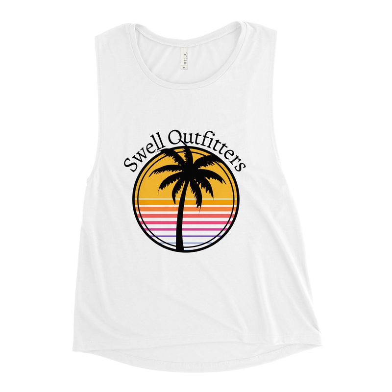 Island Palm Ladies’ Muscle Tank