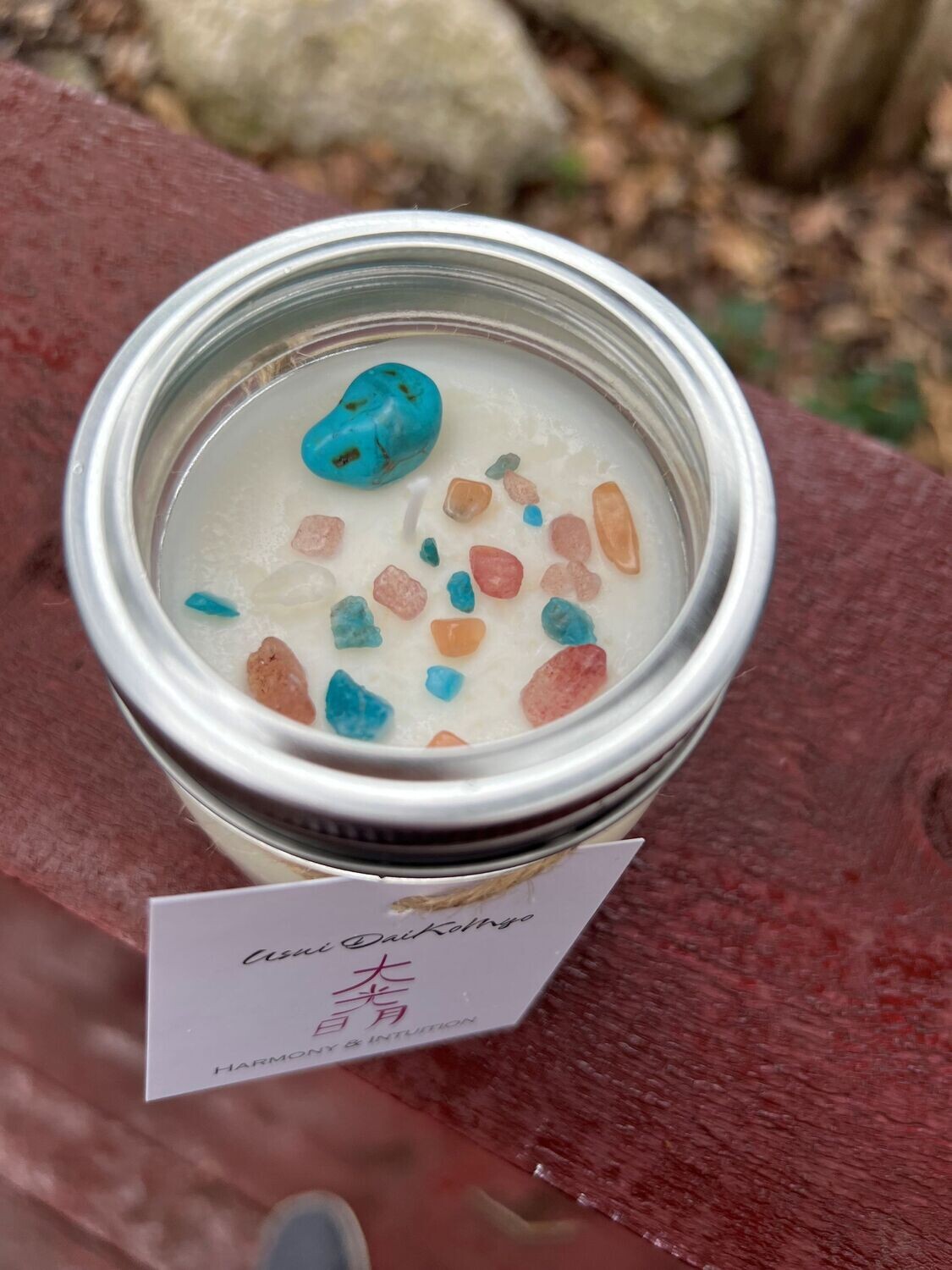 Healing Candles for Harmony & Intuition - Gardenia