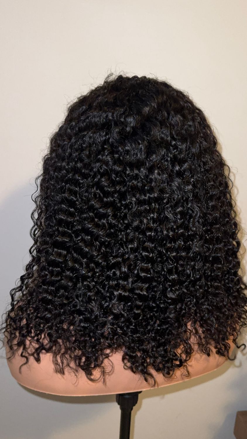 Peruvian Jerry Curls, 18”  HD lace 13x4