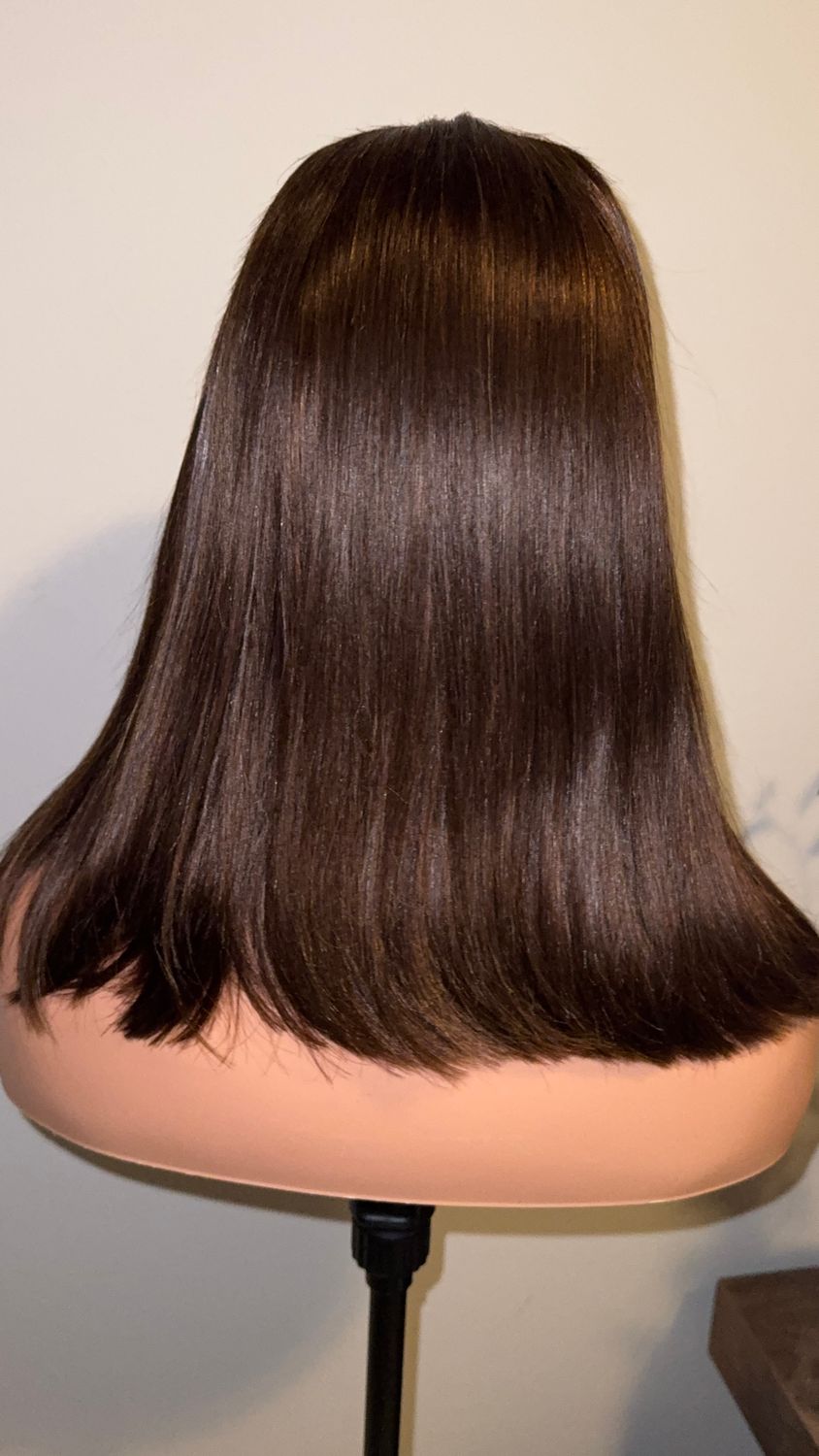 Peruvian bob, 12”  HD lace 4x4