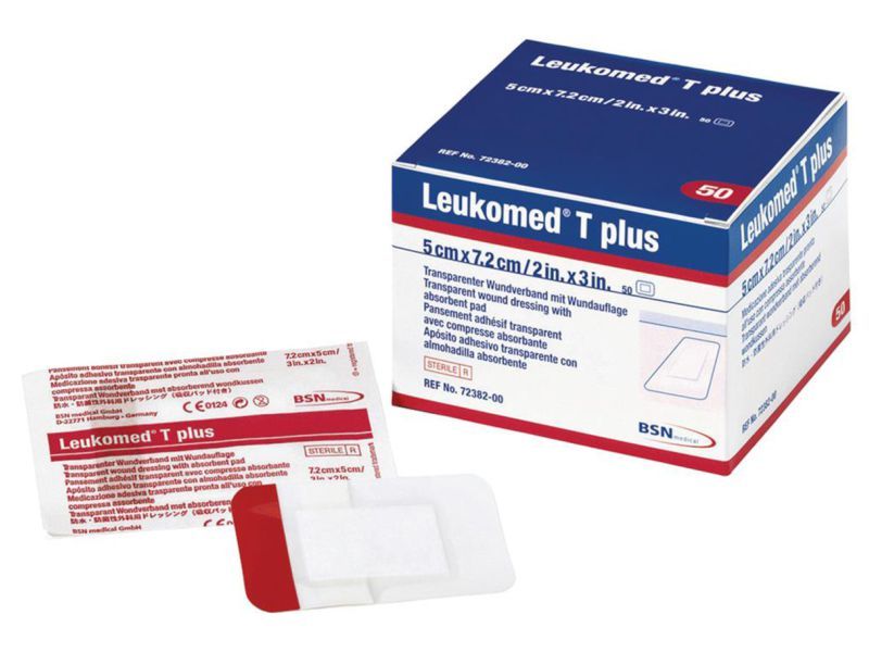 Leukomed T plus steriler wasserdichter Wundverband 7.2 x 5 cm