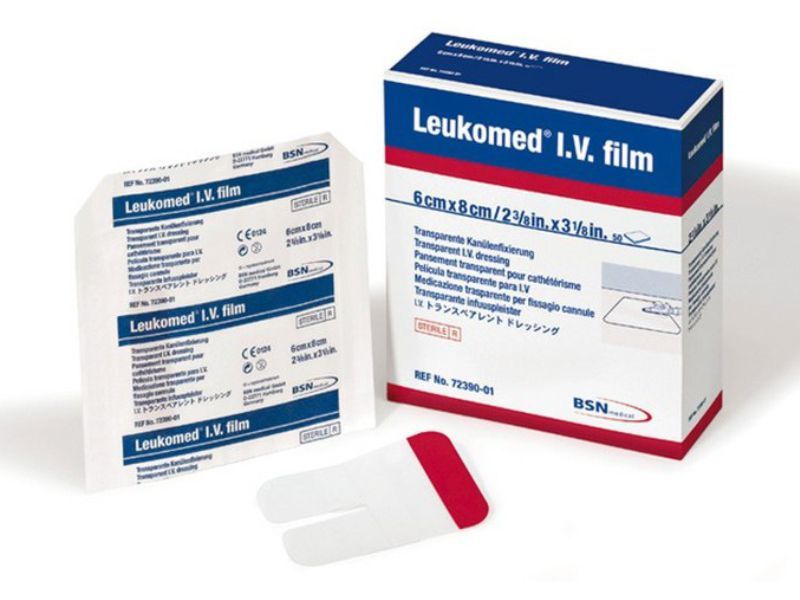 Leukomed I.V. Verband 8 x 6 cm Packung 50 Stück