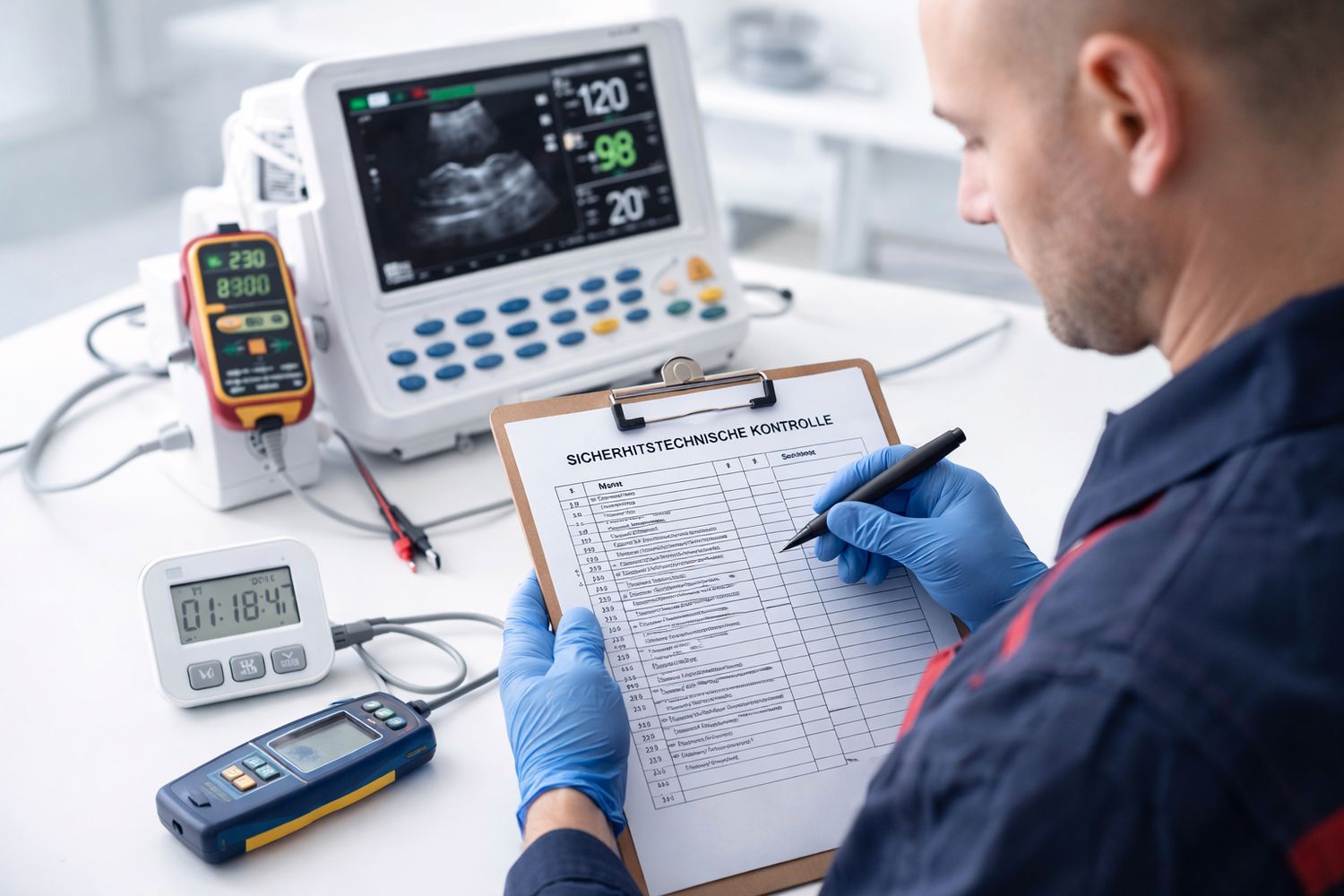 Sicherheitstechnische Kontrolle inklusive Arbeitszeit ohne Material