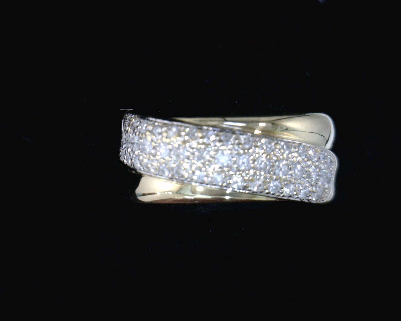 50458 Yellow Gold Diamond Wedding Band