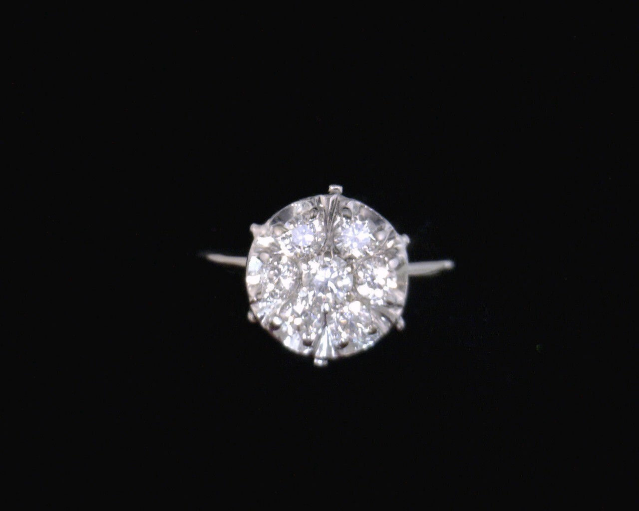 50306 White Gold Lady's Diamond Cluster Ring