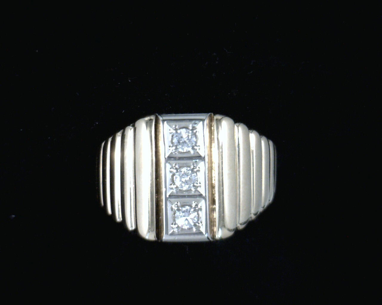 53248 Yellow Gold Man's Diamond Ring