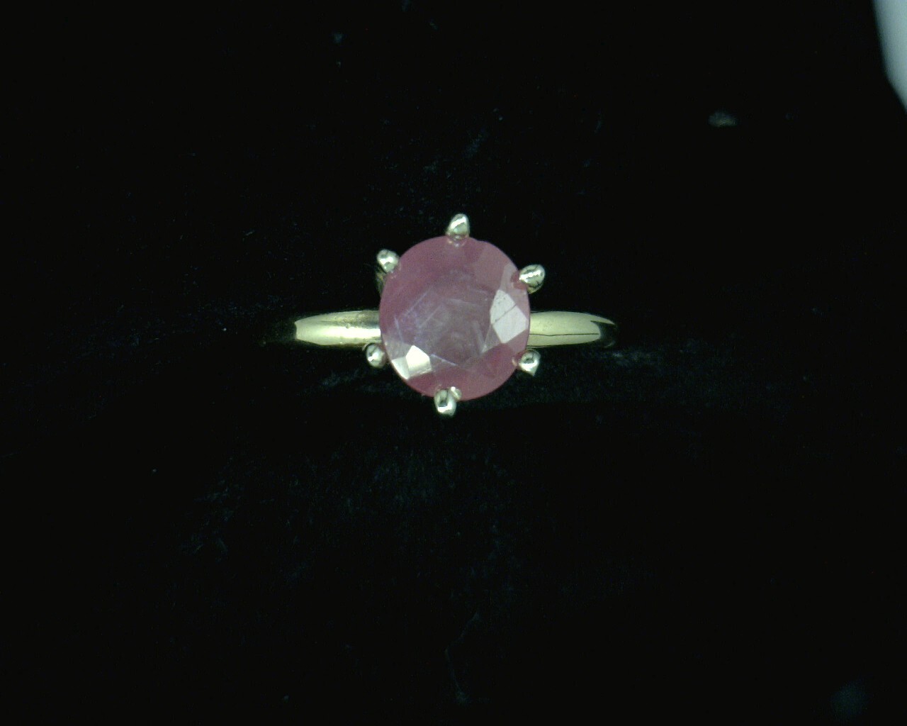 51981 Yellow Gold Lady's Ruby Ring