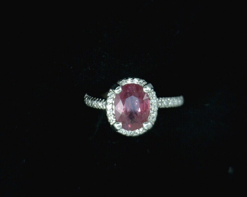 56250 White Gold Lady's Ruby & Diamond Ring
