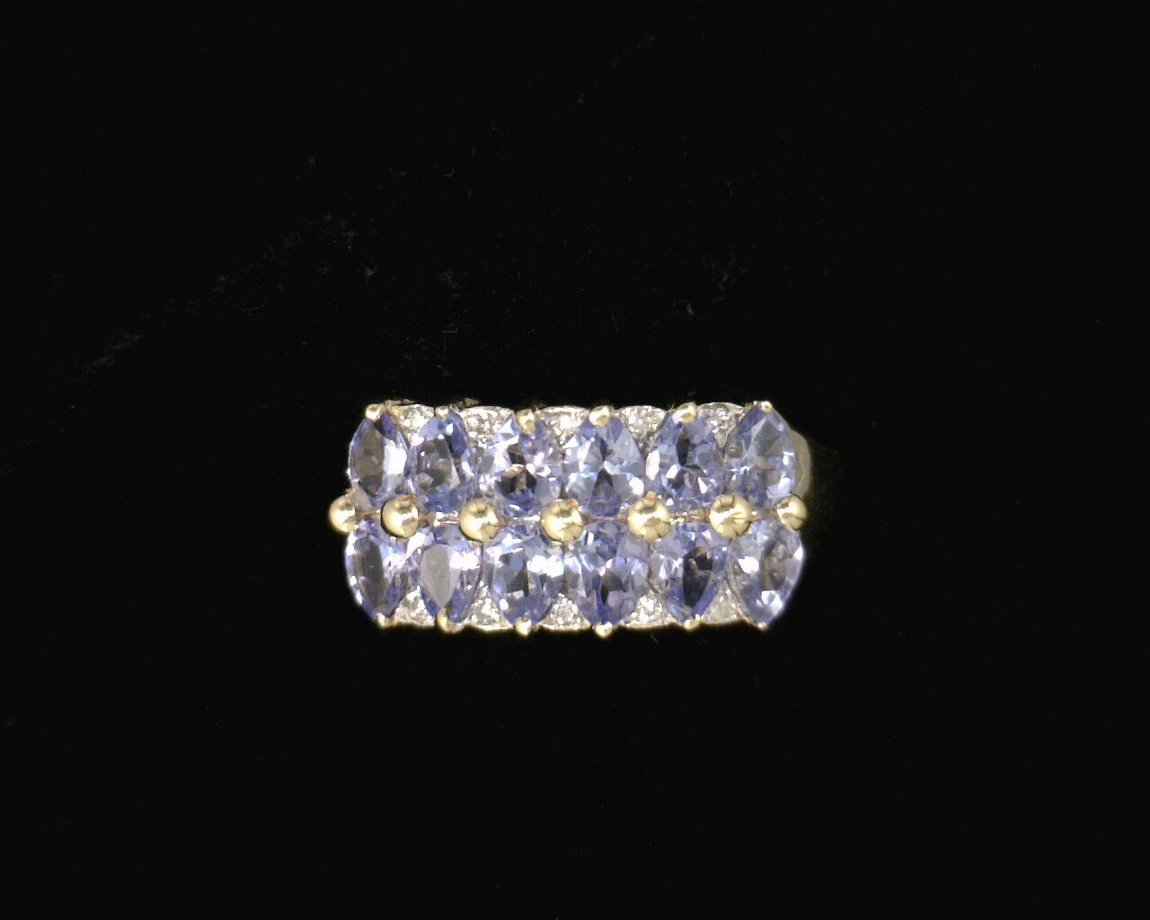 50272 Yellow Gold Lady's Tanzanite & Diamond Ring