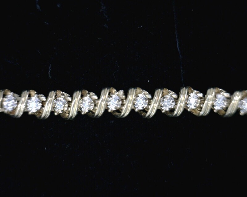 50287 Yellow Gold Lady's Diamond Bracelet