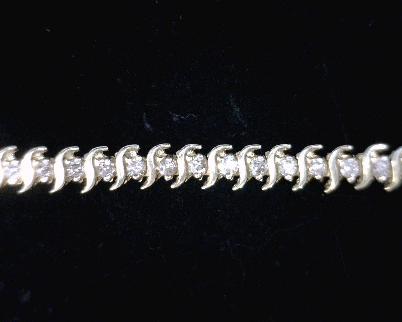 56485 Yellow Gold Diamond Tennis Bracelet