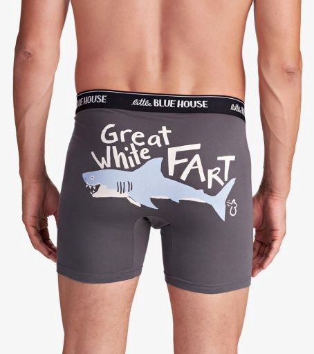 great white fart men&#39;s boxer brief