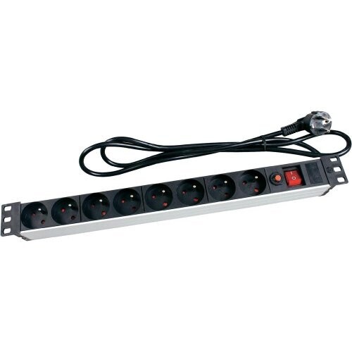 Bloc Multiprise pour Rack 19 PEREL pour 8 Prises - EBP08PDU