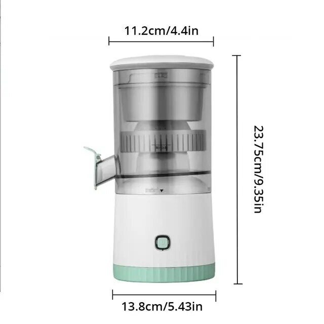 Fully Portable 360 Degree Juicer Orange Juicer Machine Juice New Electric Automatic Fruit Juice Residue Separation, Color: 3.7V  1500mah