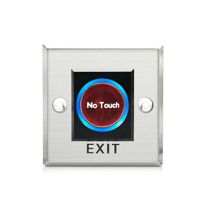 Door Exit Push Button Release Switch Opener NO COM NC LED light For Door Access Control System Entry Open Touch