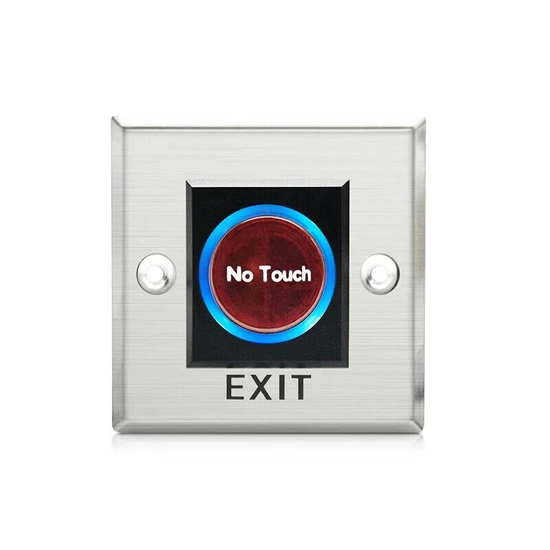 Door Exit Push Button Release Switch Opener NO COM NC LED light For Door Access Control System Entry Open Touch, Color: K2-1Button