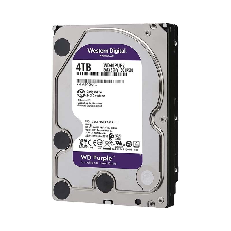 ​WD PURPLE™ SURVEILLANCE HARD DRIVE 1TB