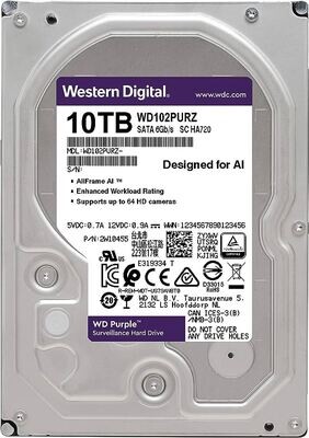 Disque Dur De Surveillance Western Digital (WD) purple 10 To