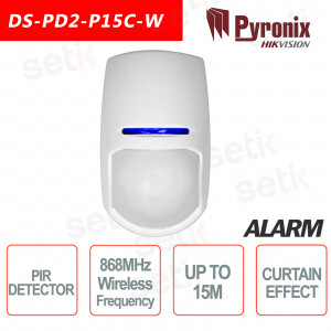 Hikvision DS-PD2-P15C-W Wireless PIR Detector with 15 Meter Range
