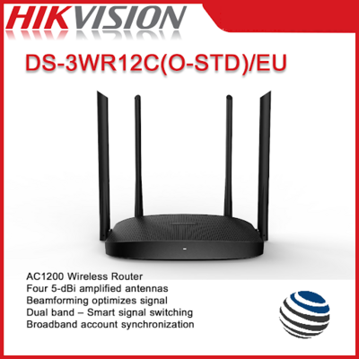 ROUTEUR HIKVISION DS-3WR12C AC1200 Double Bande 2.4Ghz 5Ghz Sans Fil