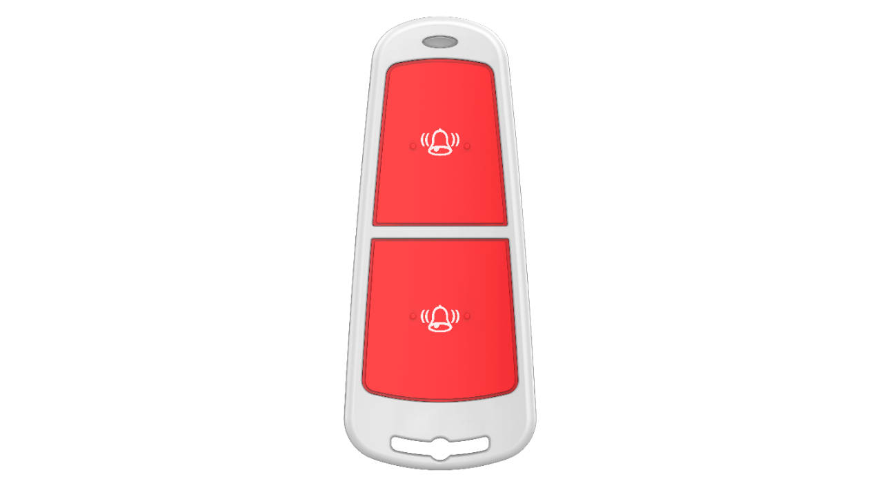 Wireless panic button with 2 buttons