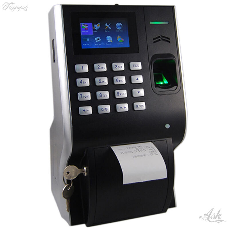 LP400 Zkteco IP Biometric Fingerprint Terminal Device Built-In Thermal Printer