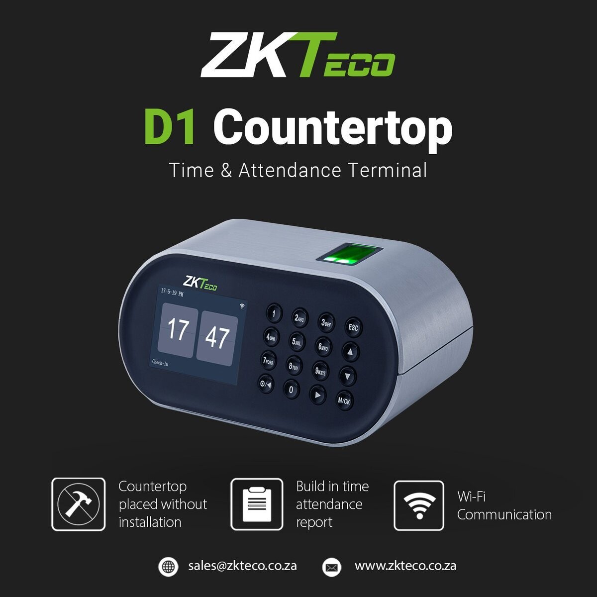 Office terminal - Time and attendance management with Fingerprints