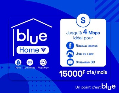 Blue Home, Forfait illimite internet camtel