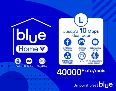 Blue Home, Forfait illimite internet camtel