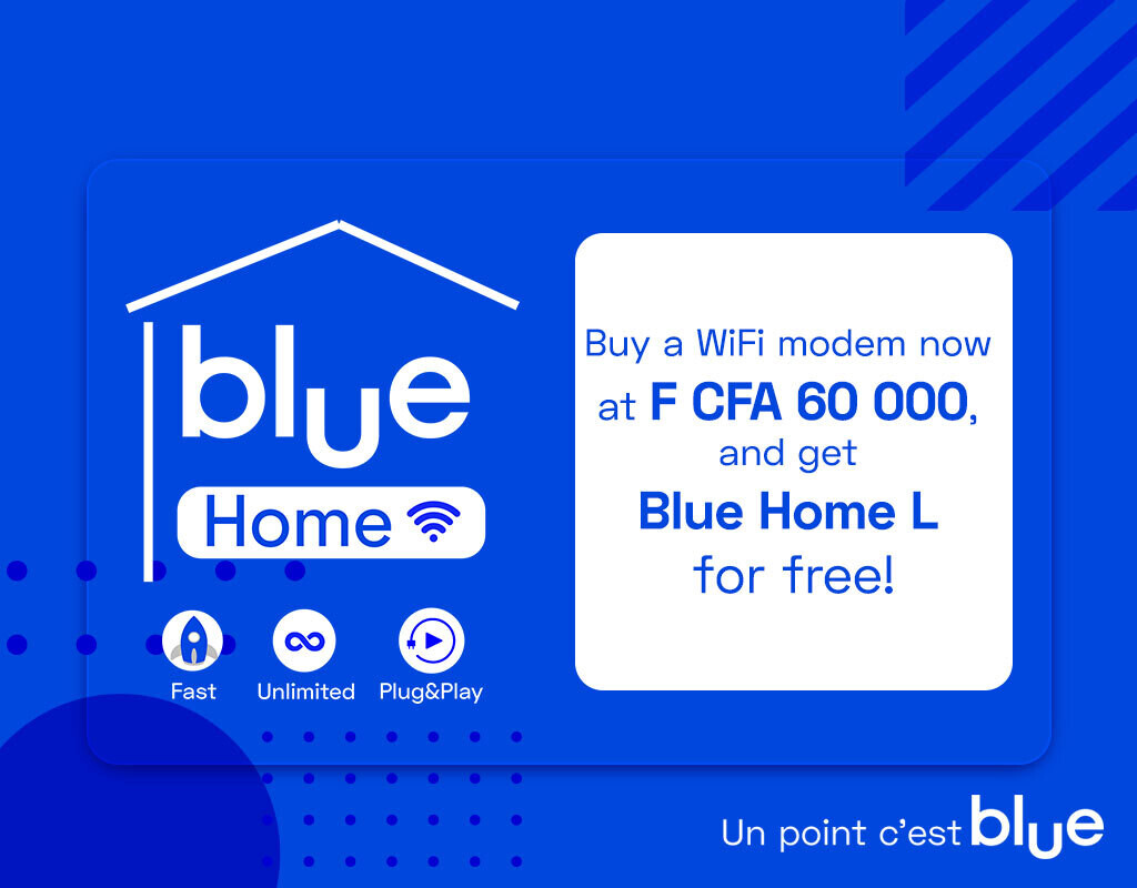 Blue Home, Forfait illimite internet camtel