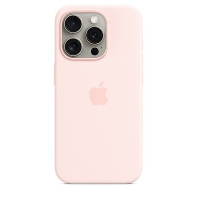 APPLE IPHONE 15 PRO MAX SILICONE CASE MT1U3ZM/A LIGHT PINK WITH MAGSAFE