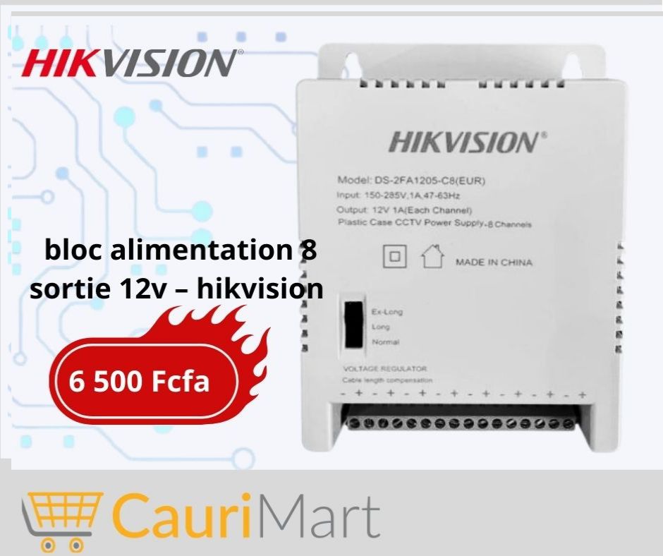 Stabilized power supply for 8ch Hikvision video surveillance